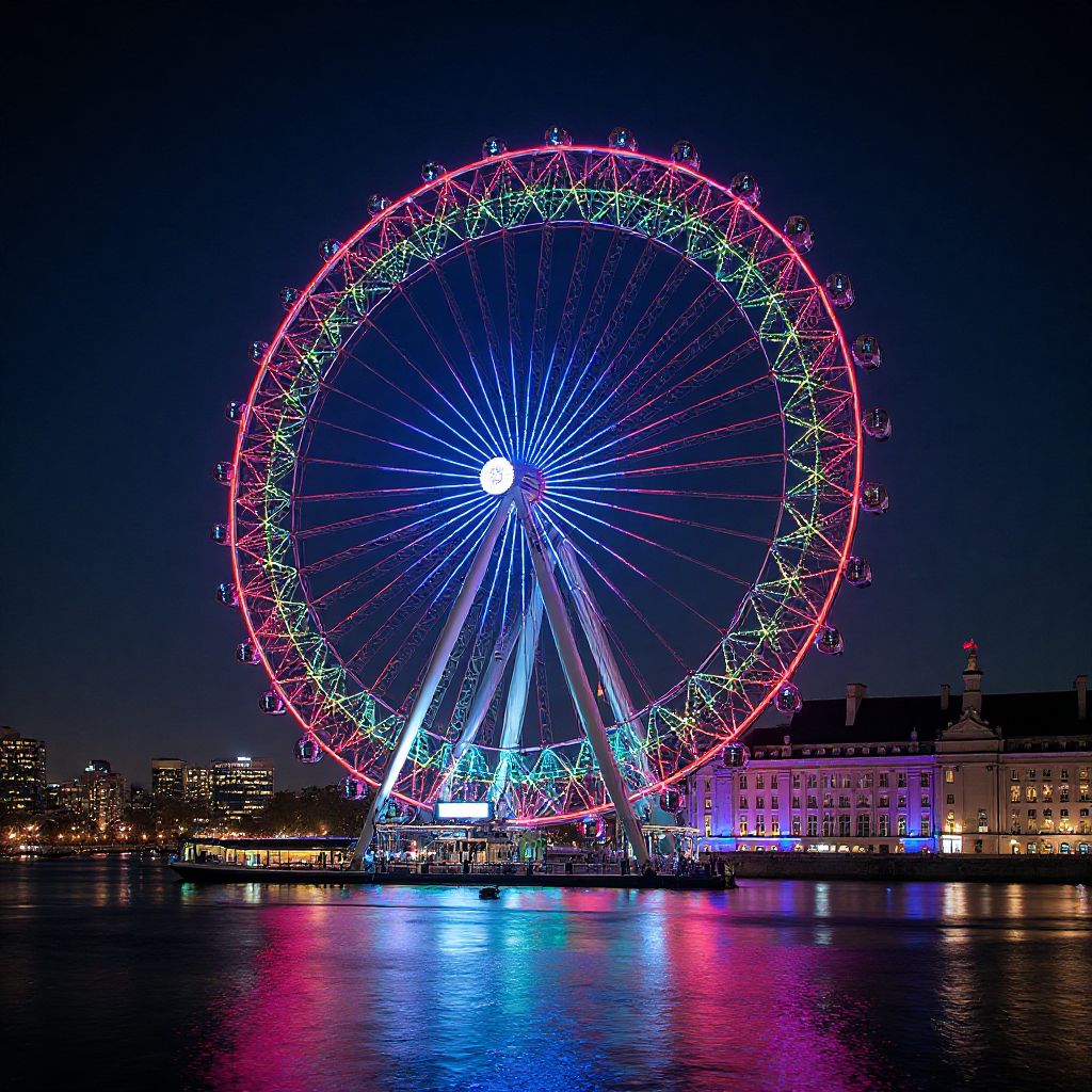 Ferris Wheel at Night